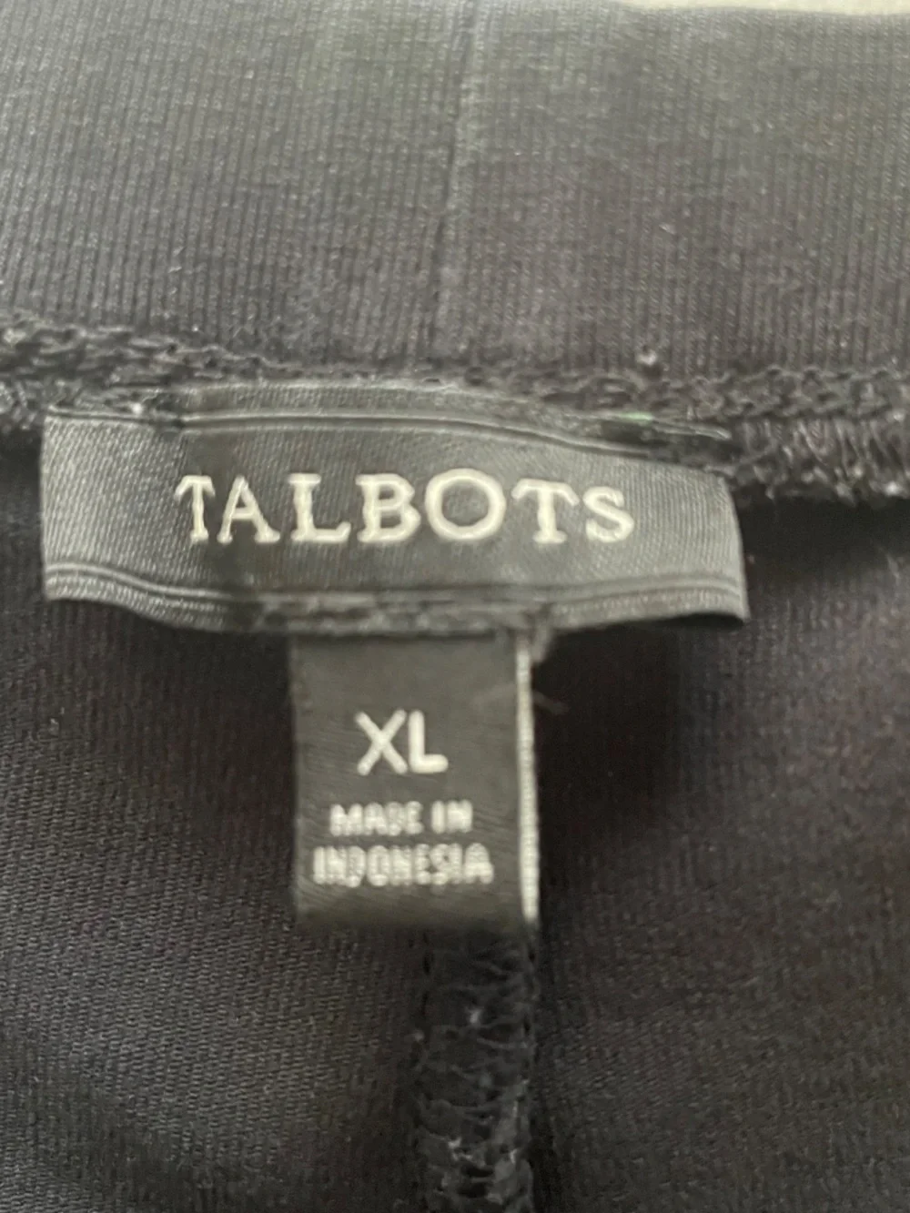 🌸Talbots Black Leggings Summer-weight XL - Picture 2 of 5